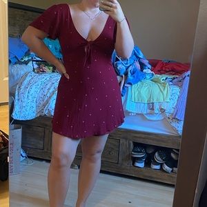 Forever 21 lightly worn love heart dress. Well fitting size M